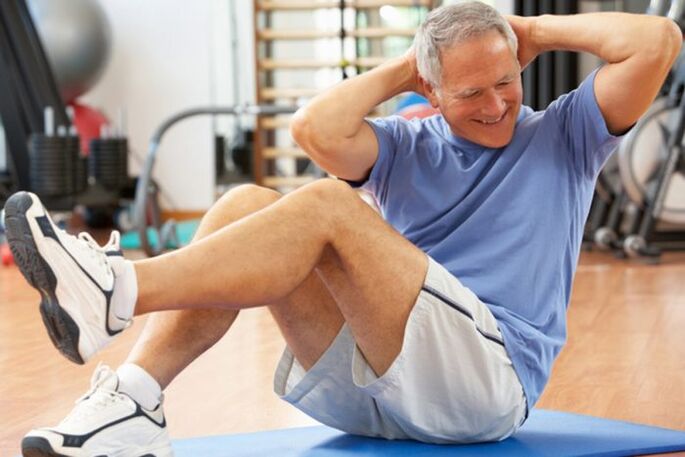 a man who exercises to treat prostatitis