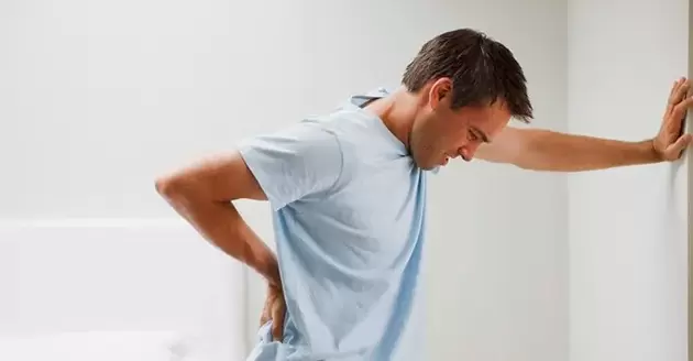 In men, pain in the lumbosacral region is a sign of chronic prostatitis