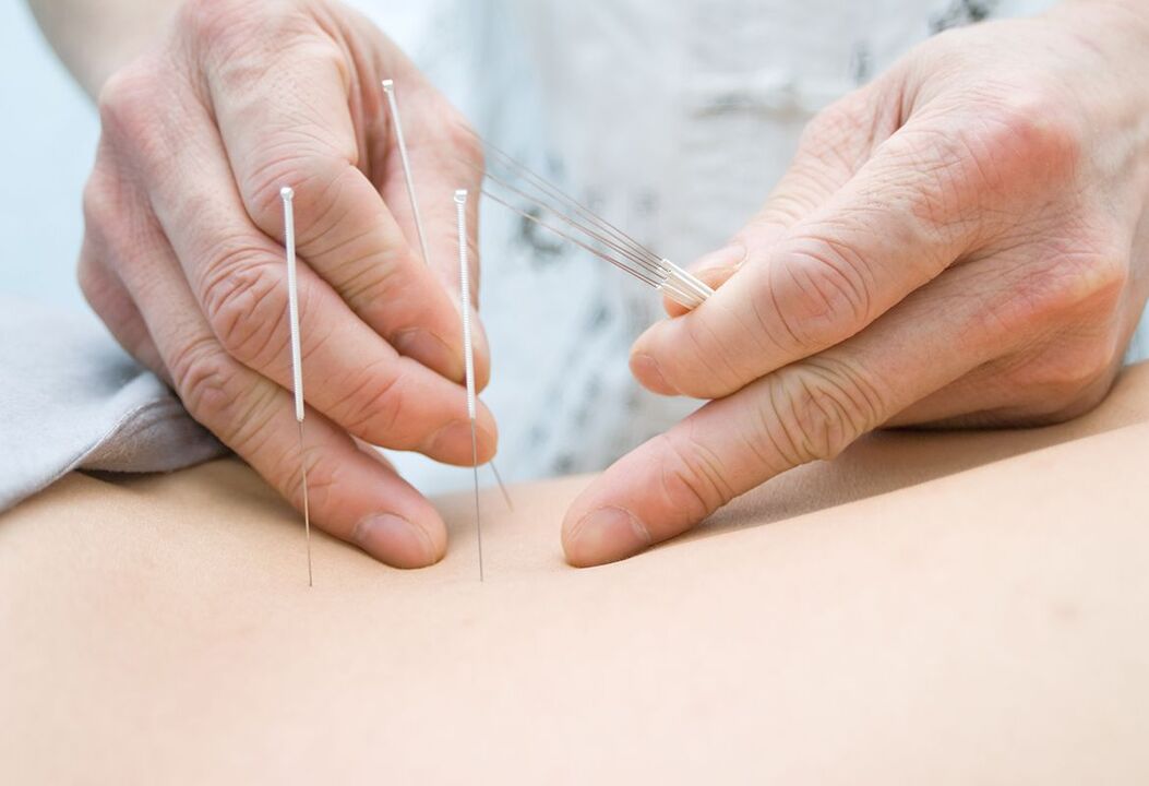 Puts doctor's needles