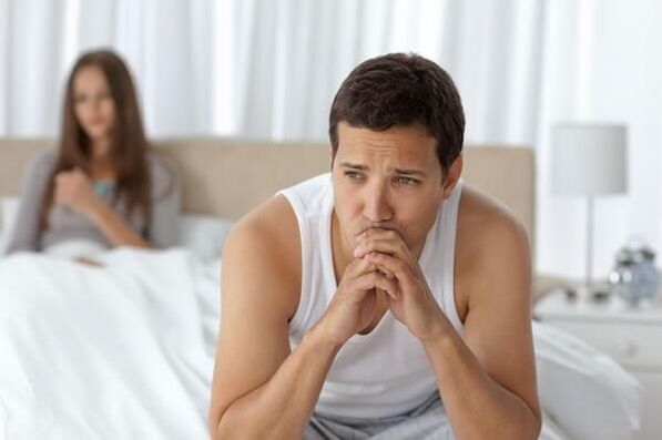 Impossibility in men with prostatitis